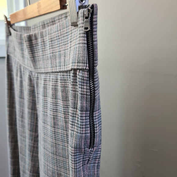Zara plaid pants high waist skinny fit - Picture 8 of 11